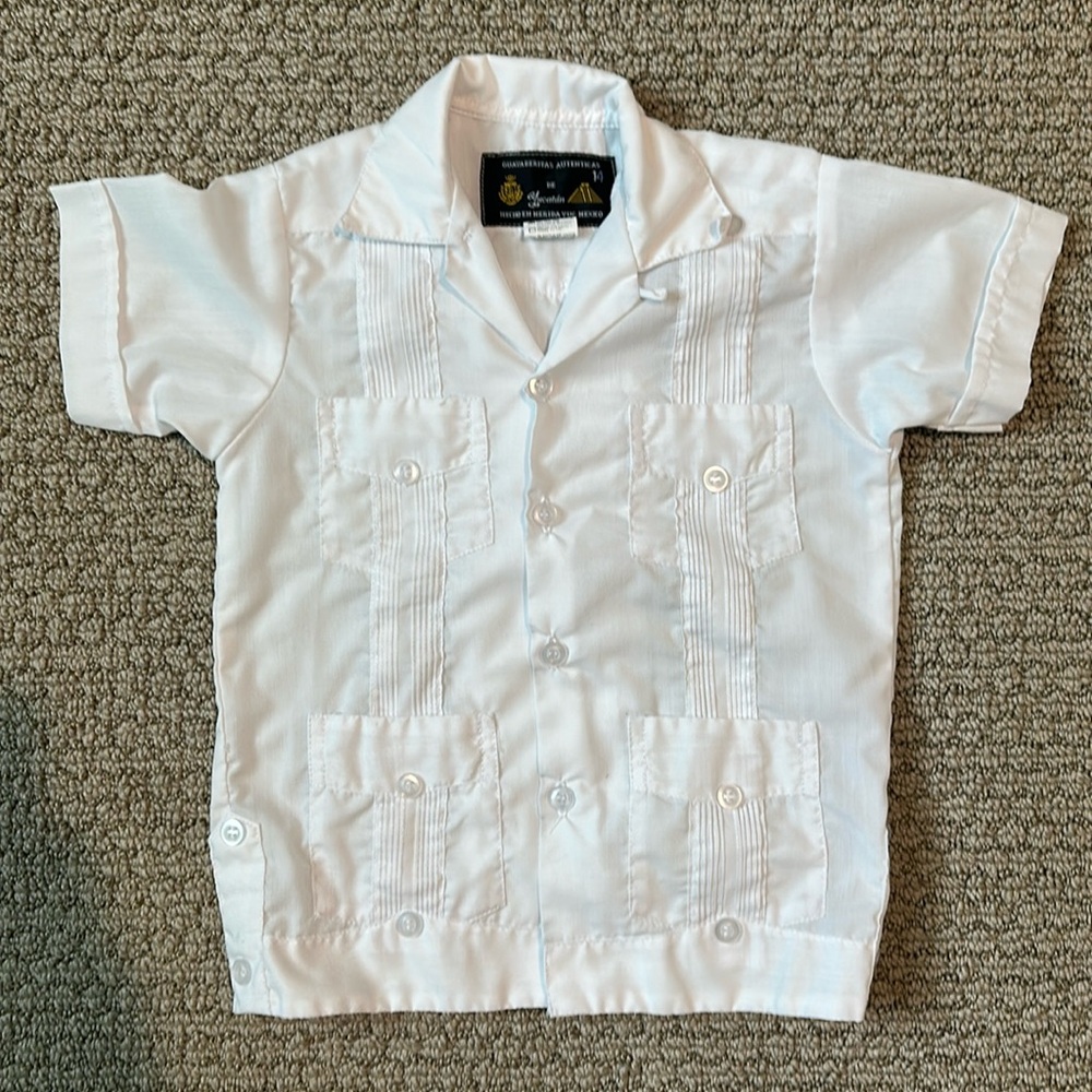 Mexican White Real Guayabera Short Sleeve